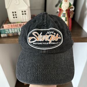 MENS STURGIS MOTORCYCLE ADJUSTABLE HAT
